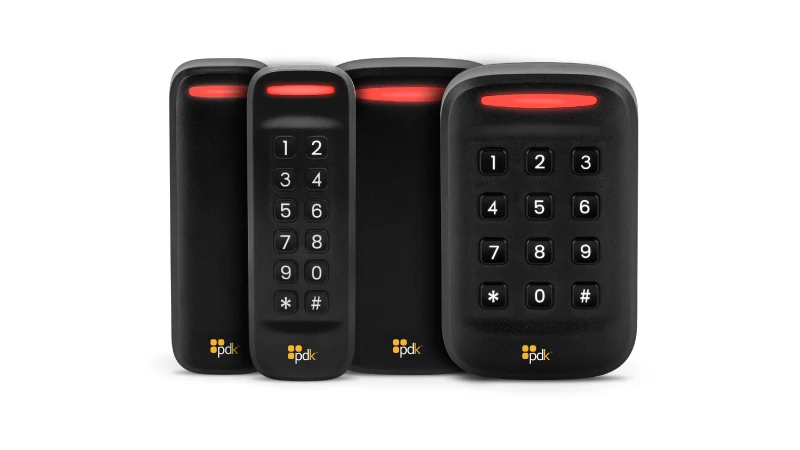 PDK Red Readers V2 mullion and keypad readers
