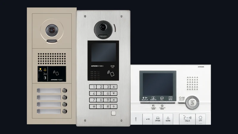 Aiphone GT Series modular entrance panel, GT-DMB-N digital entrance station and tenant station