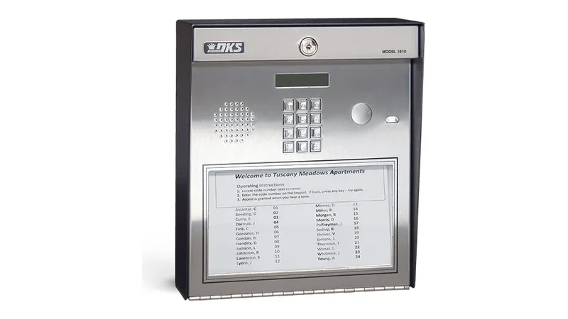 DKS 1810 Access Plus telephone entry panel with directory