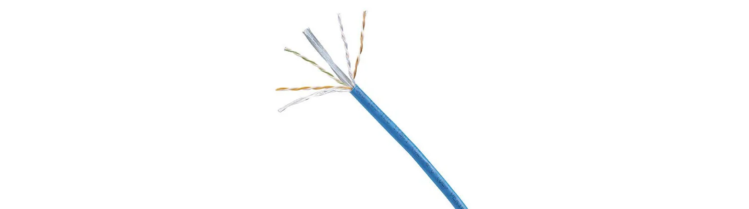 Standard 23 AWG solid U/UTP (Common manufacturers: Panduit)